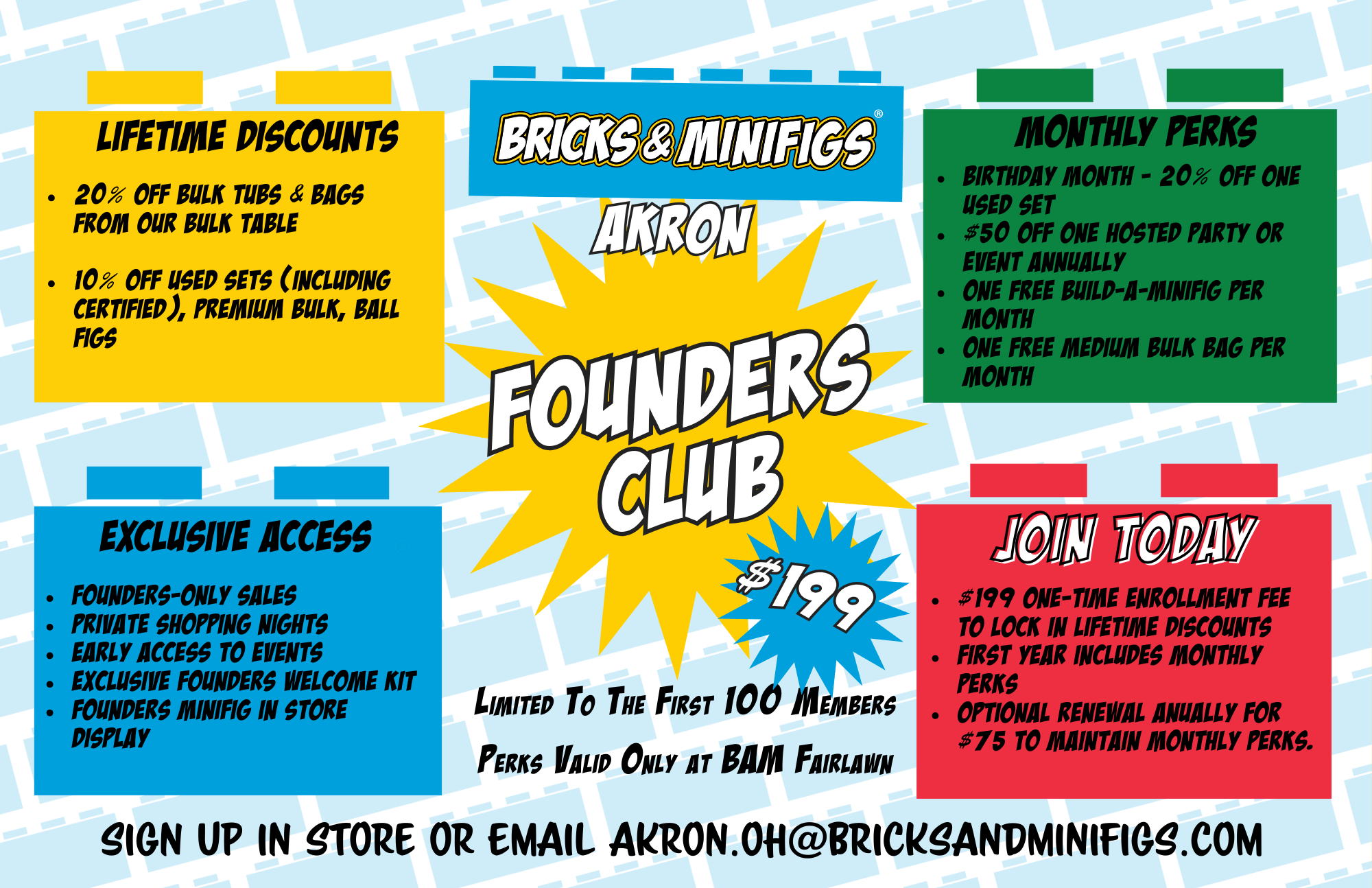 Founders Club Information 