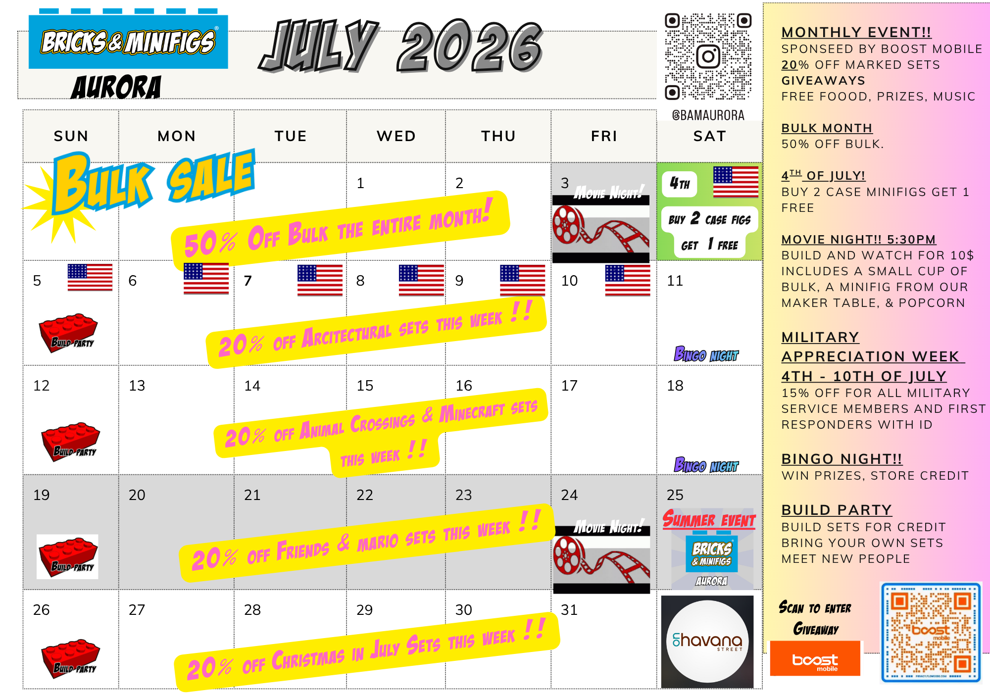 July 2026 Calendar