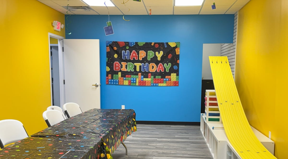 BAM birthday parties party setup