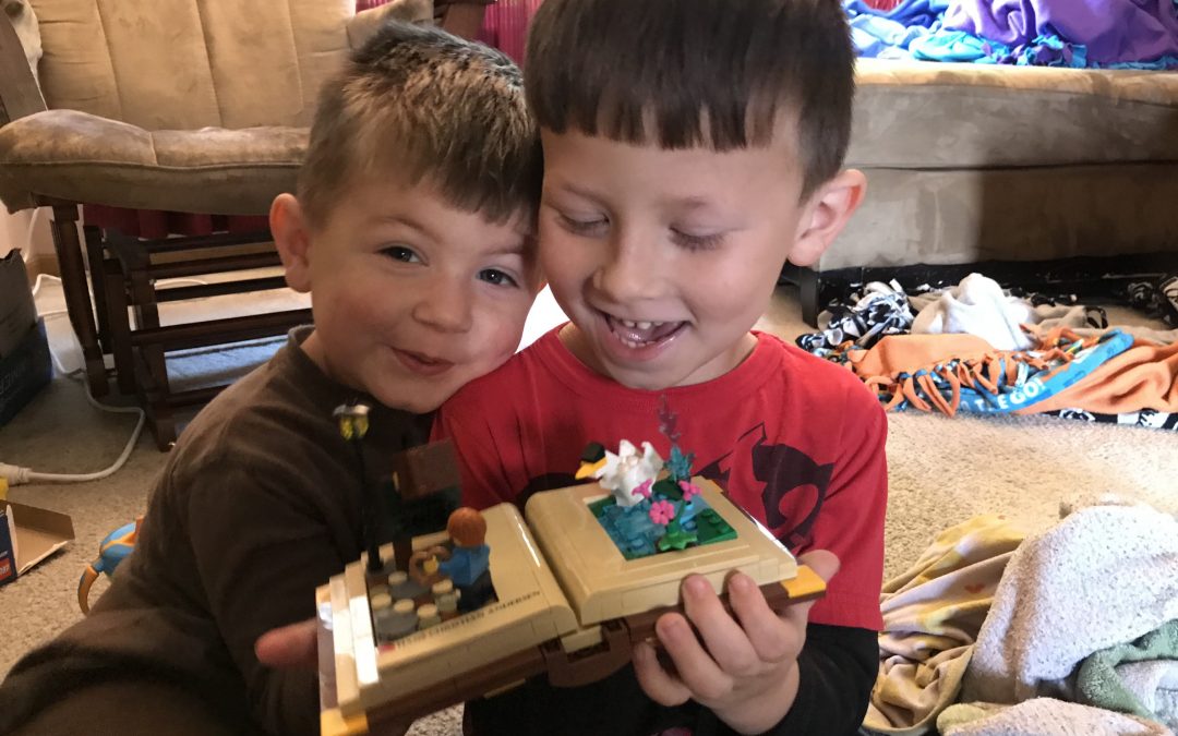 Michael and Nicholas built Hans Christian Anderson book