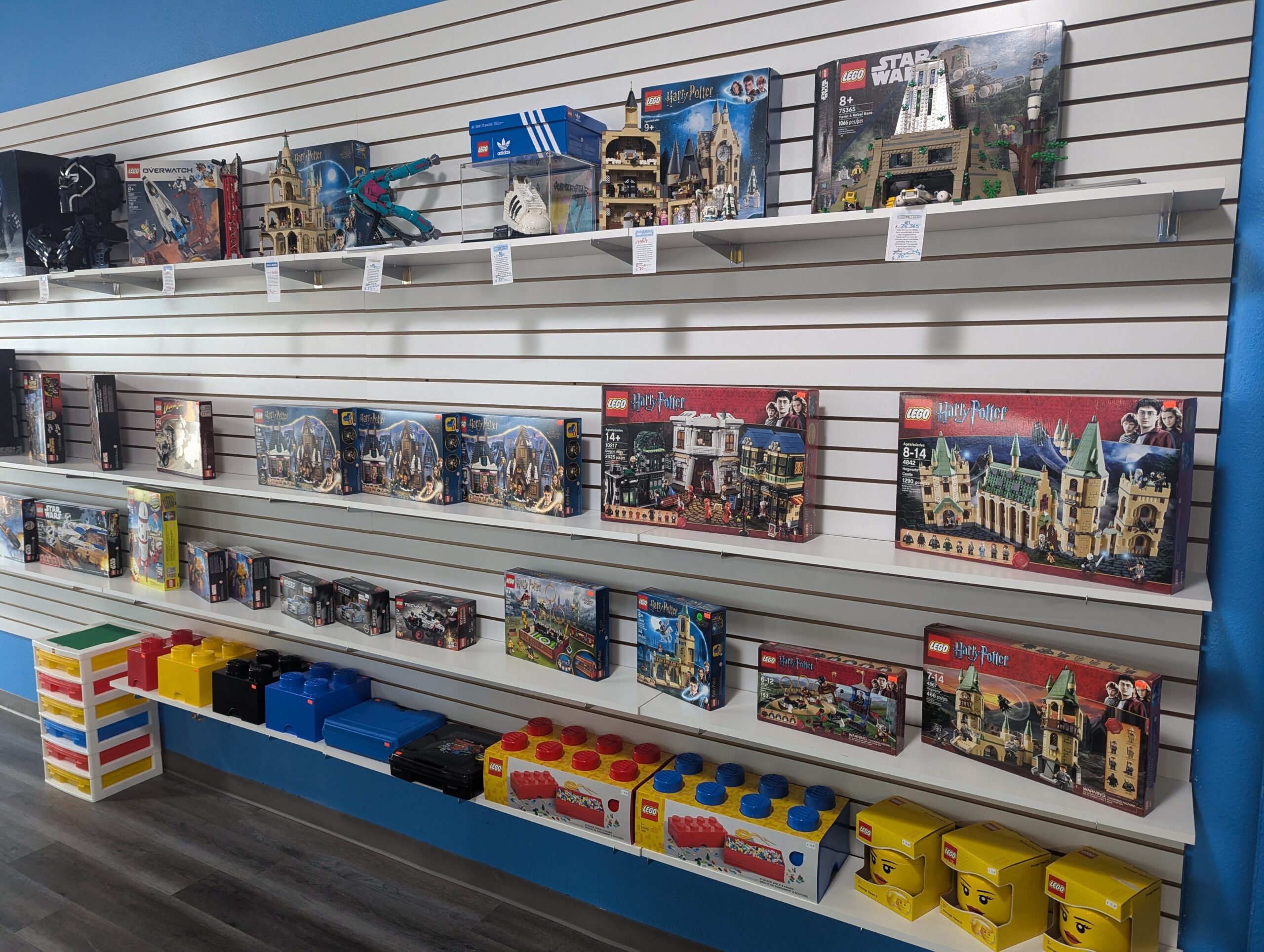 close up several people holding mini figurines