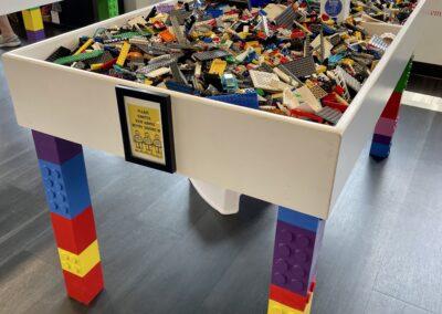 Image a table filled with LEGO® bulk