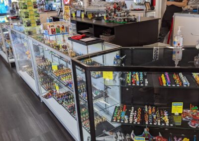 Image overlooking LEGO® Minifigs cases