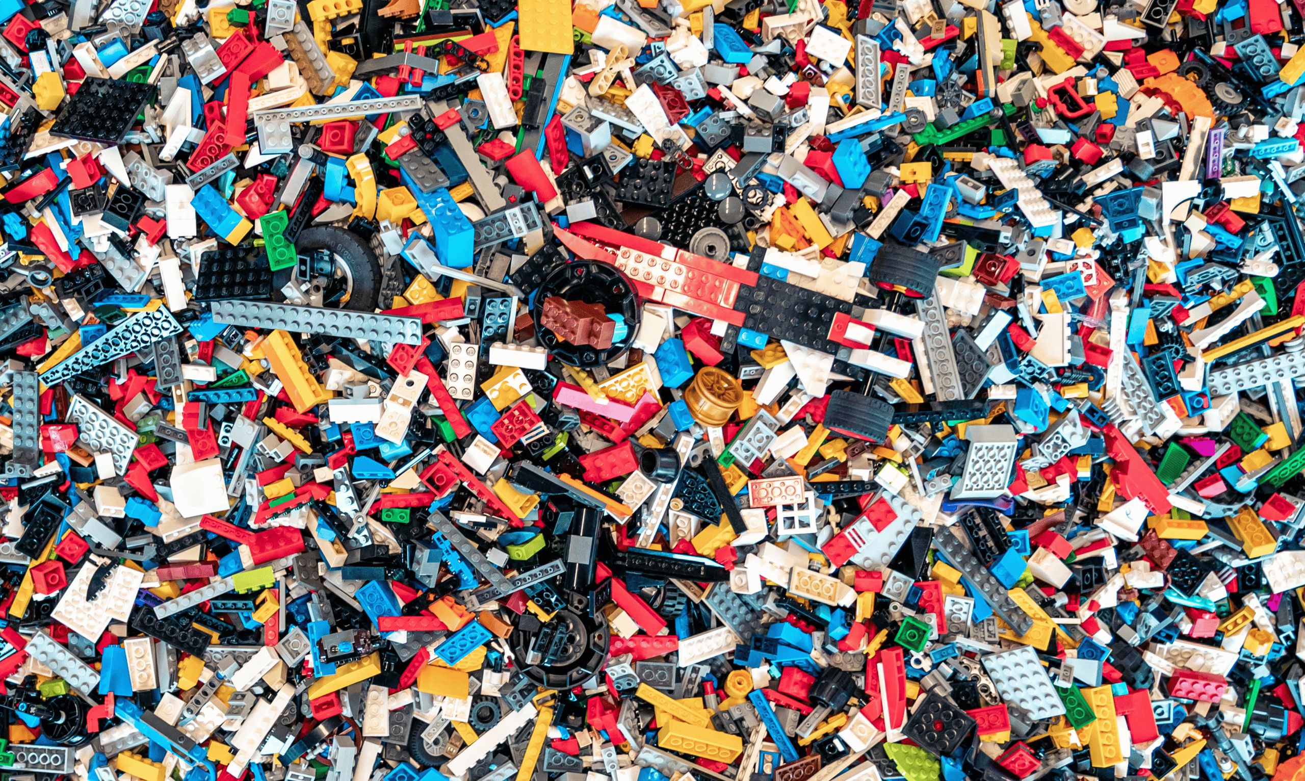 Image of bulk LEGO® Minifig heads at Bricks & Minifigs Kalamazoo