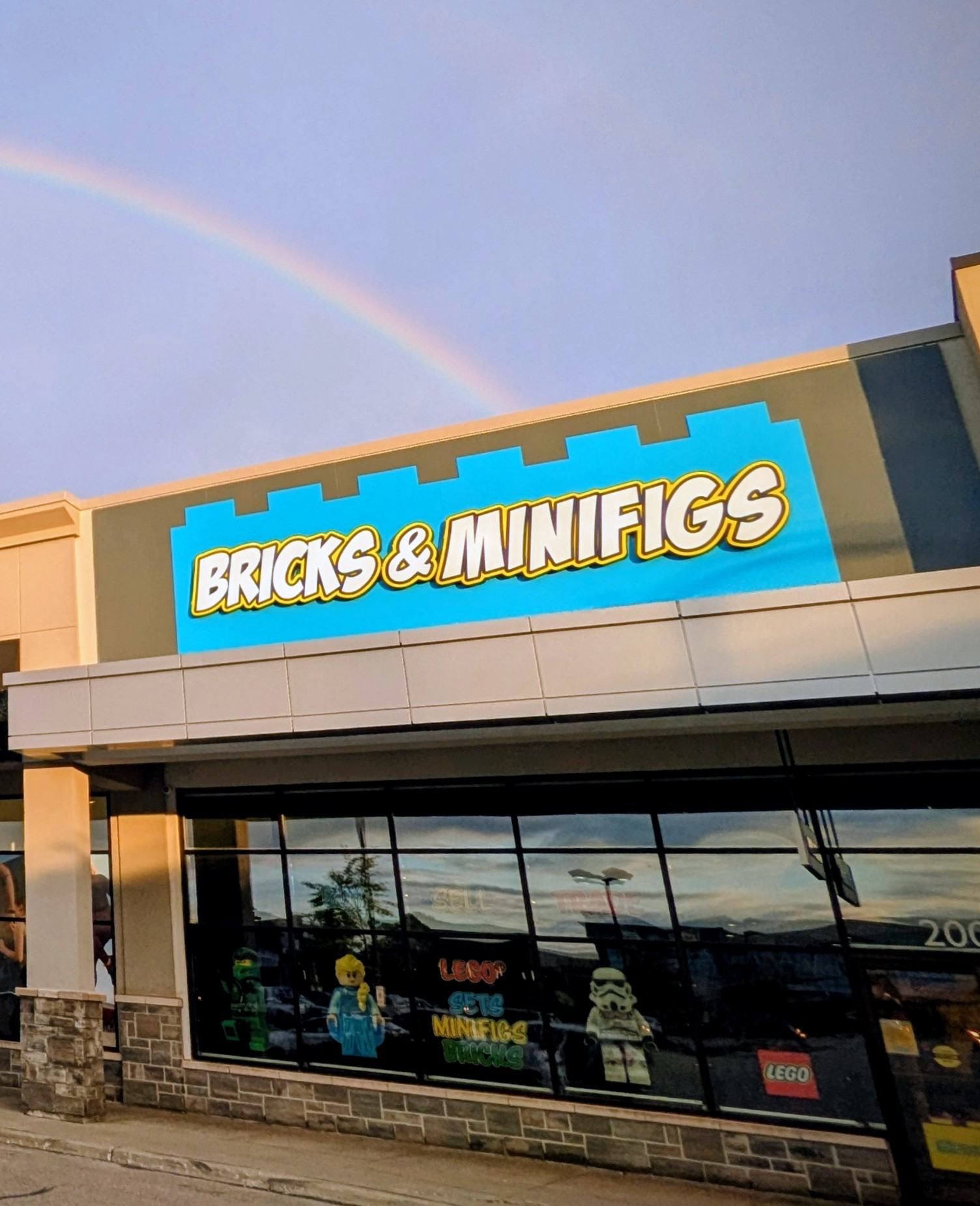 interior of Bricks and Minifigs store