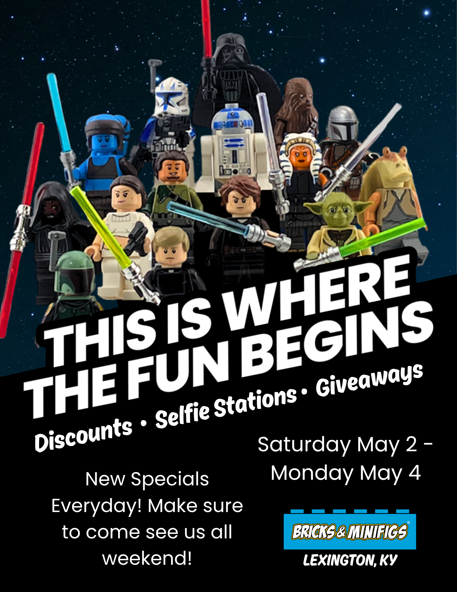 Lego Star Wars Weekend Flyer