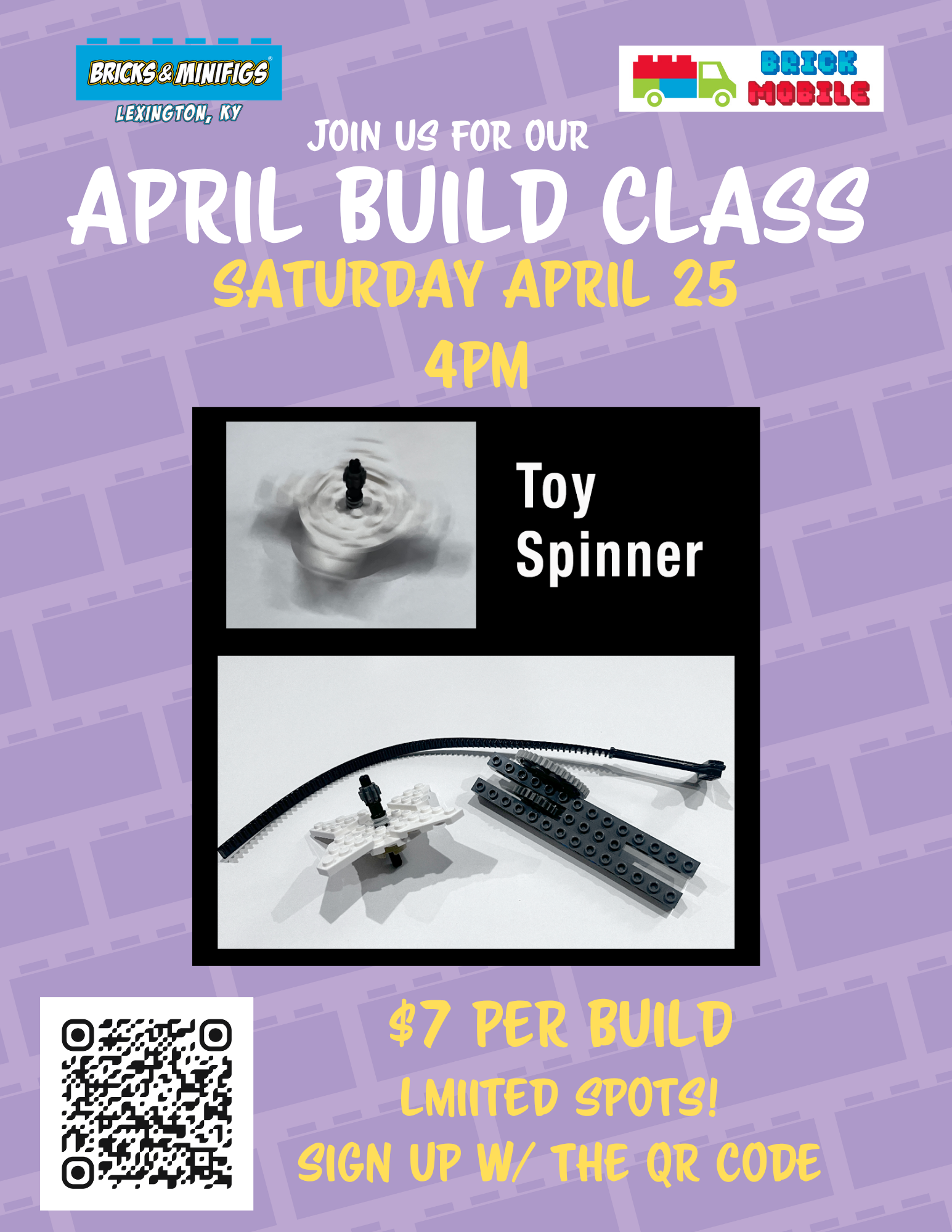 LEGO build class for April