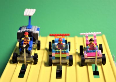 Bricks & Minifigs MIssion Race Track Birthday Party Time