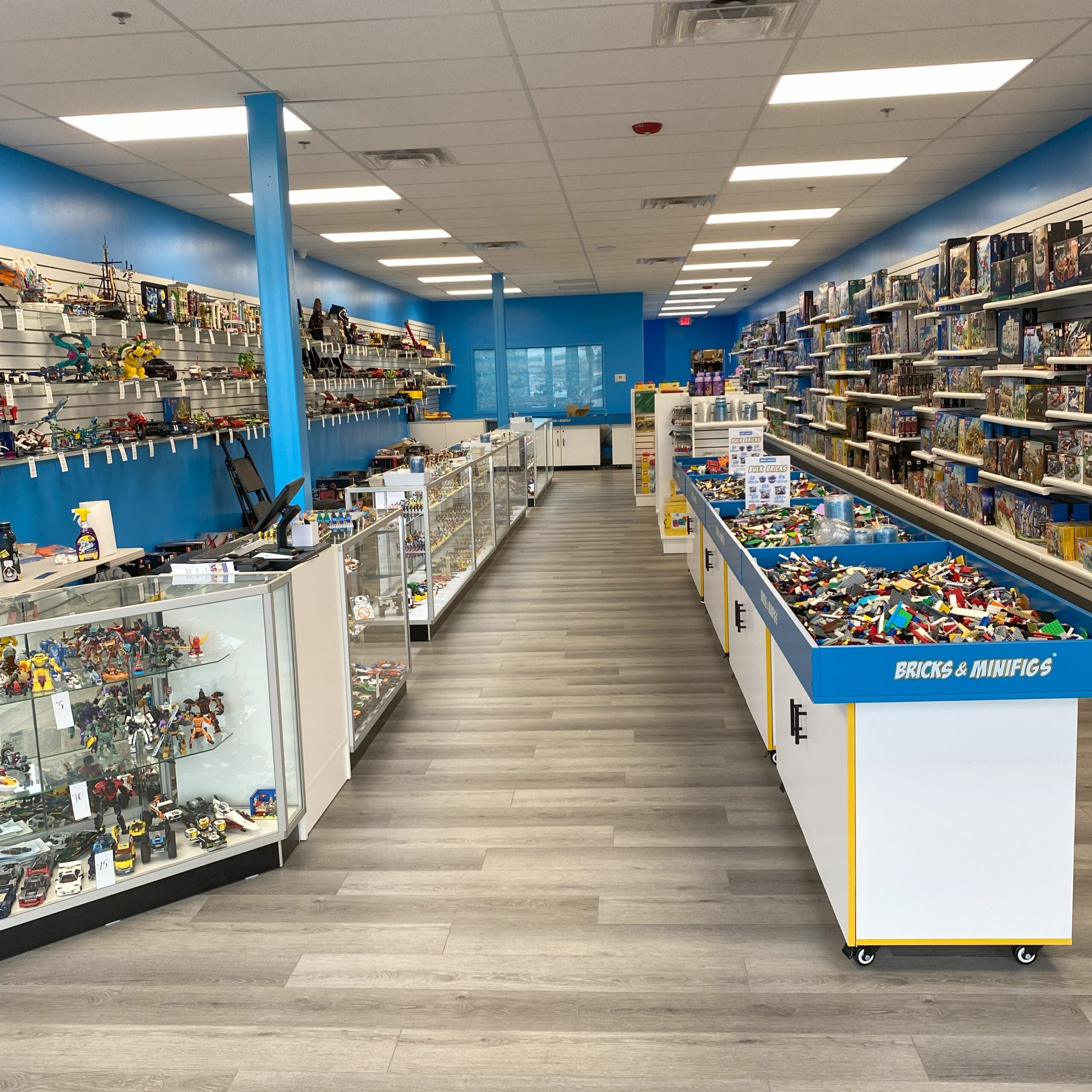 Store View interior of Bricks and Minifigs Olympia WA store