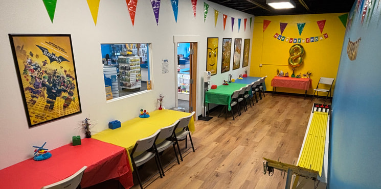 party setup birthday party room at our BAM Olympia WA store