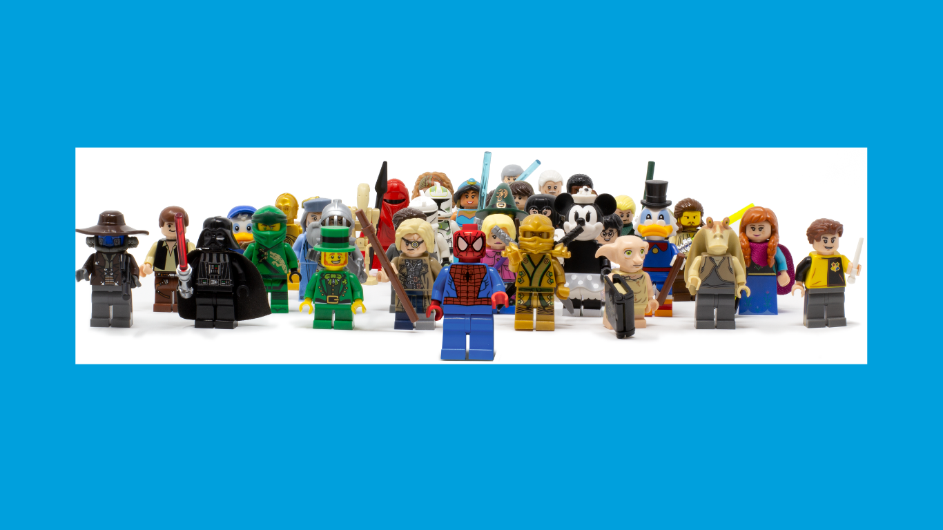 LEGO minifigures at Bricks and Minifigs Schaumburg near Woodfield Mall