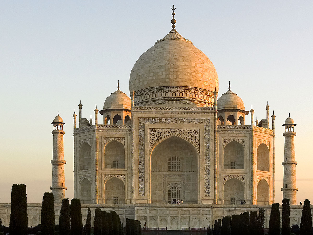 the Taj Mahal.