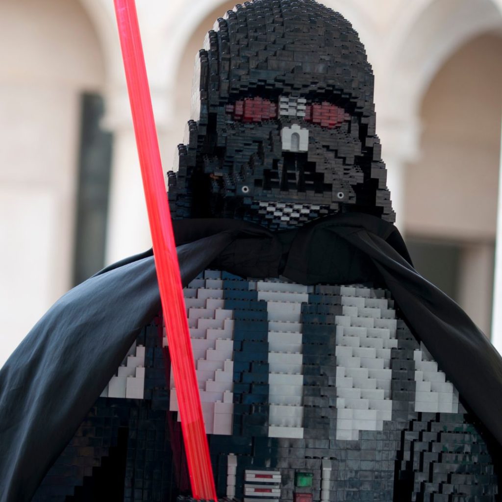 Darth Vader made out of LEGO