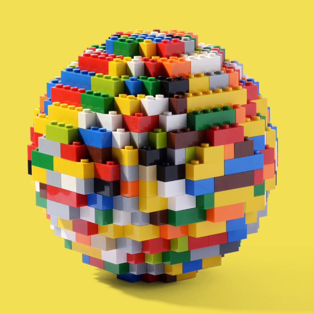 Ball made out of legos