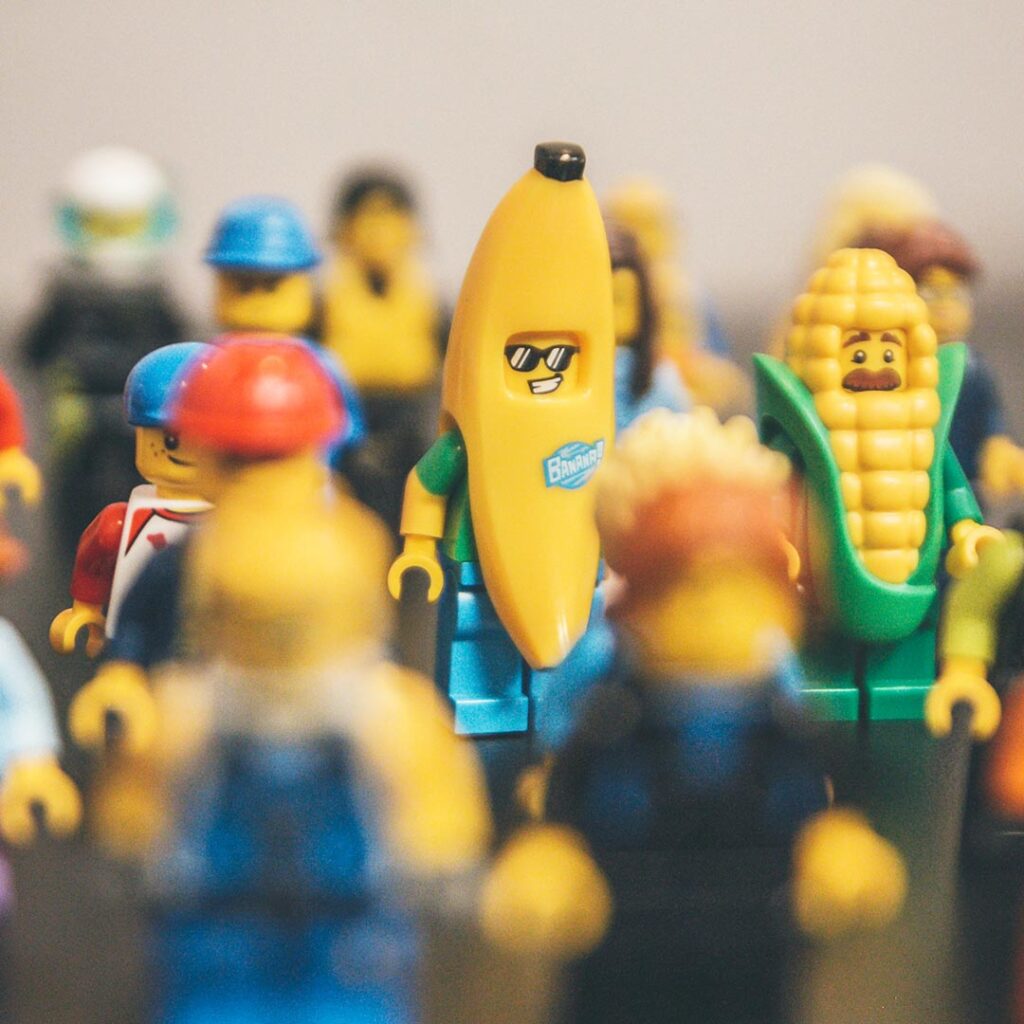 various lego figurines