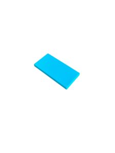 a light blue LEGO tile
